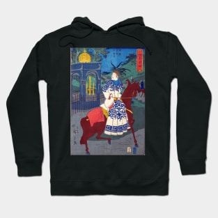 American Woman Riding Side-Saddle Hoodie